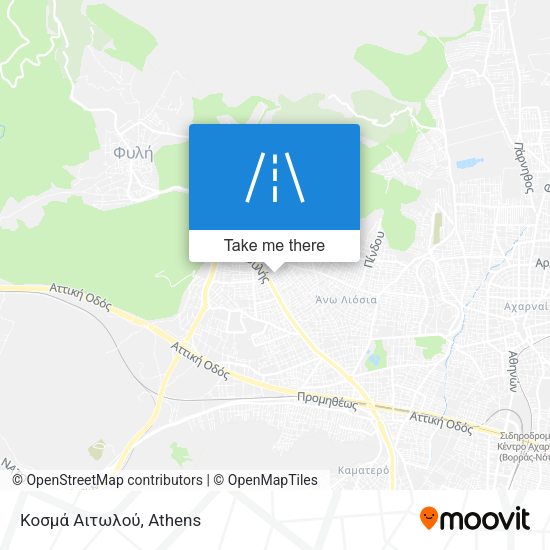 Κοσμά Αιτωλού map