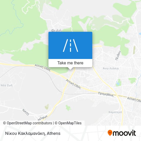 Νίκου Κακλαμανάκη map