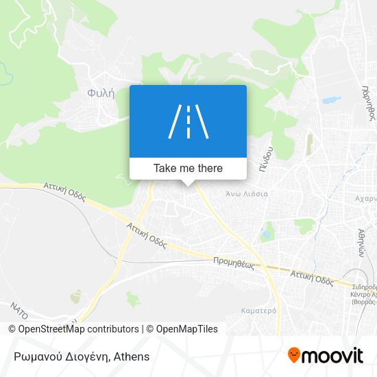 Ρωμανού Διογένη map