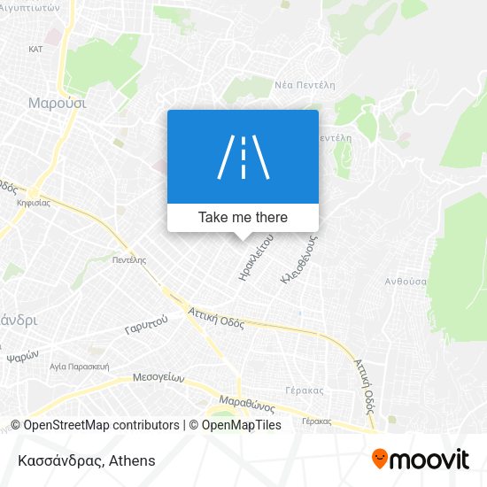 Κασσάνδρας map