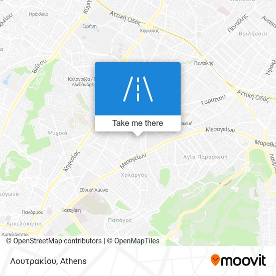 Λουτρακίου map