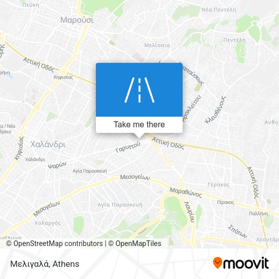 Μελιγαλά map