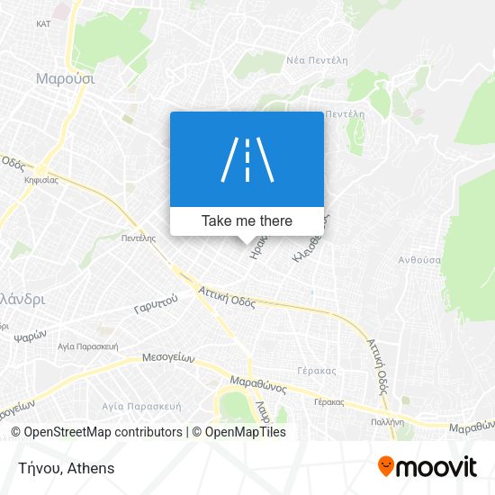 Τήνου map