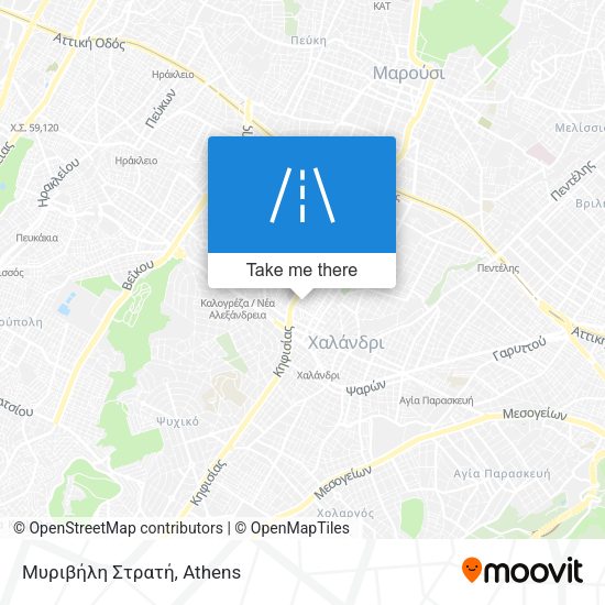 Μυριβήλη Στρατή map