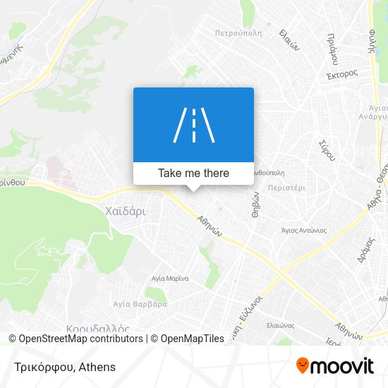Τρικόρφου map