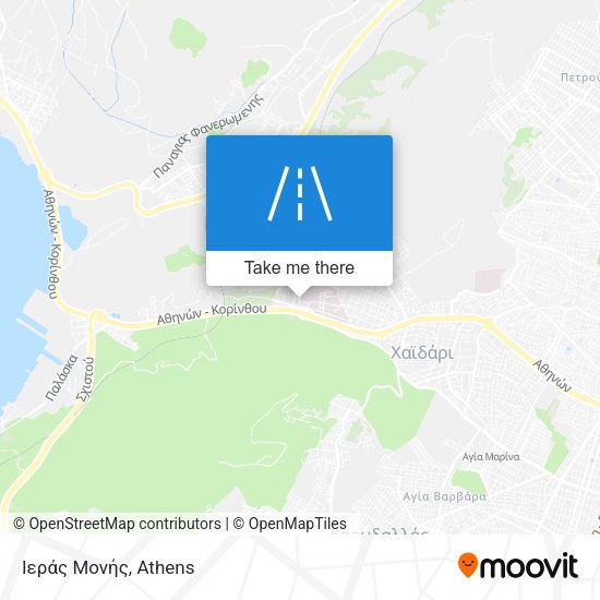 Ιεράς Μονής map