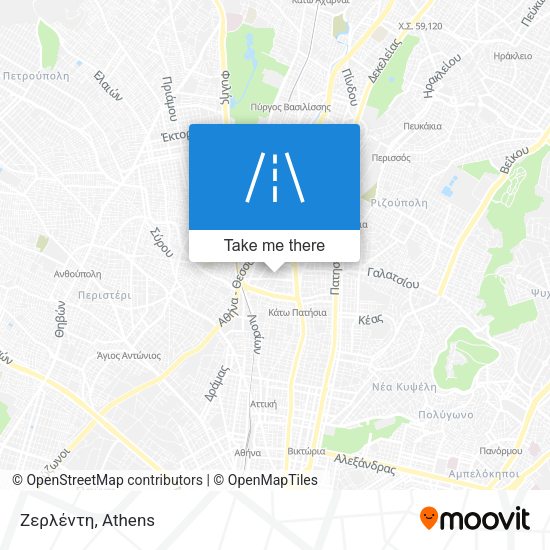 Ζερλέντη map