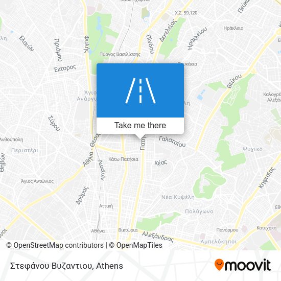 Στεφάνου Βυζαντιου map