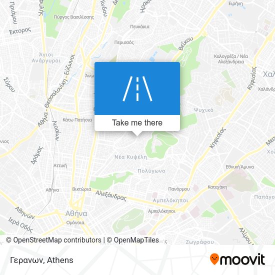 Γερανων map