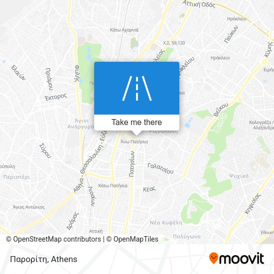 Παρορίτη map