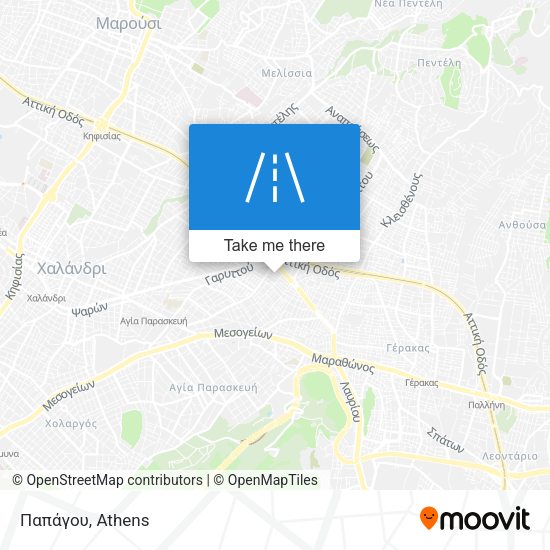 Παπάγου map