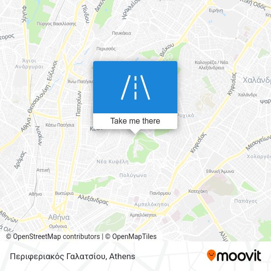 Περιφεριακός Γαλατσίου map