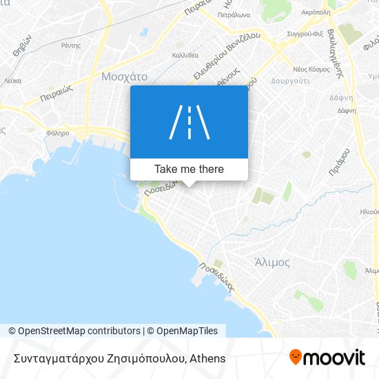 Συνταγματάρχου Ζησιμόπουλου map