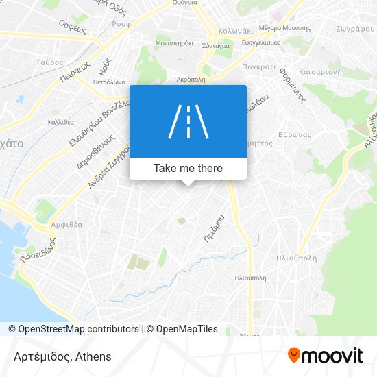 Αρτέμιδος map