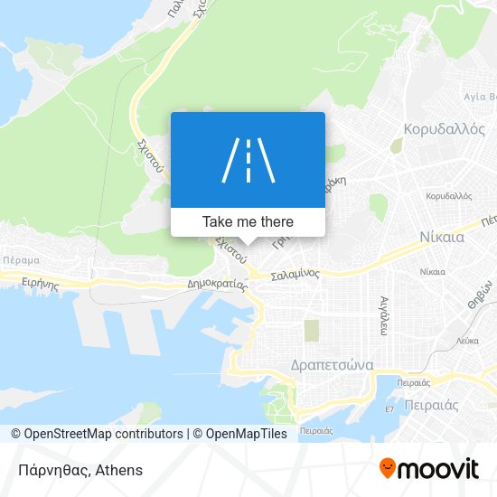 Πάρνηθας map