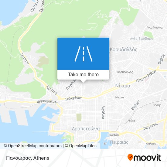 Πανδώρας map