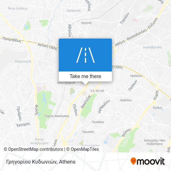 Γρηγορίου Κυδωνιών map