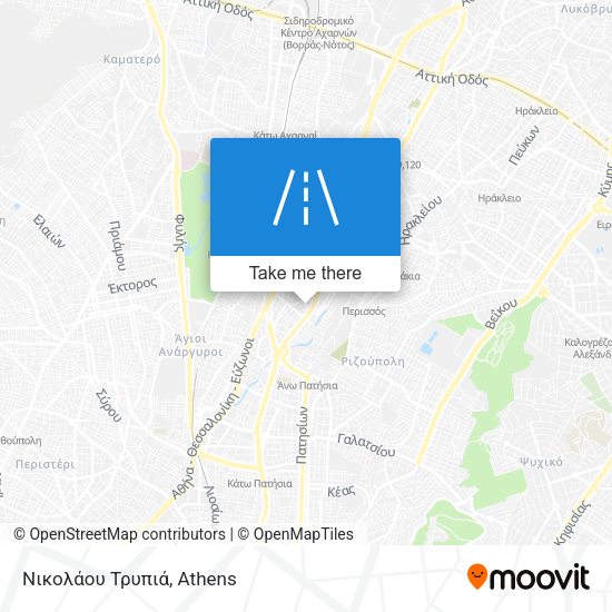 Νικολάου Τρυπιά map