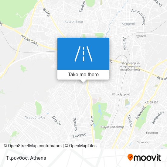 Τίρυνθος map