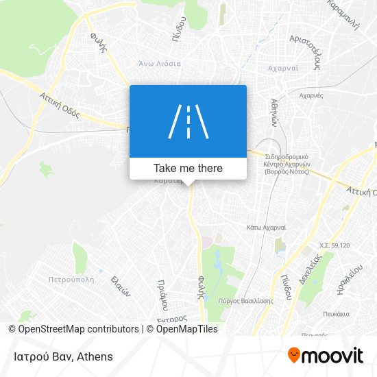 Ιατρού Βαν map