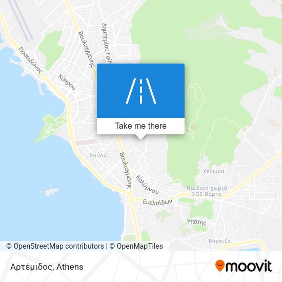 Αρτέμιδος map