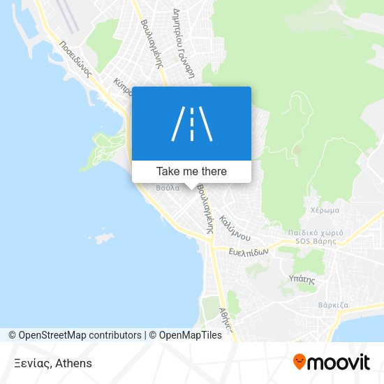 Ξενίας map