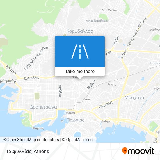 Τριφυλλίας map