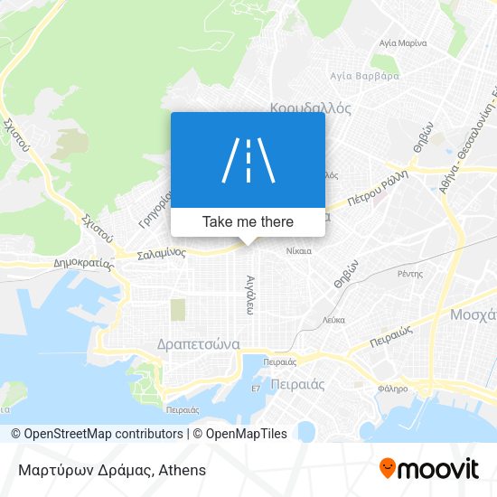 Μαρτύρων Δράμας map
