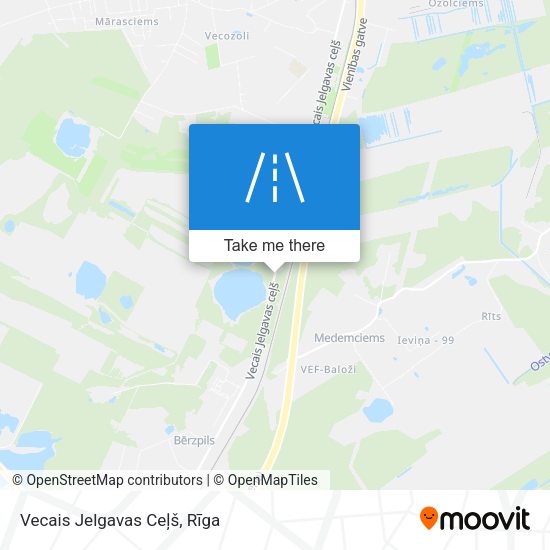 Vecais Jelgavas Ceļš map