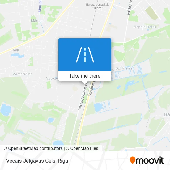 Vecais Jelgavas Ceļš map