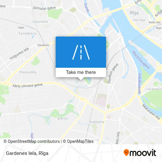 Gardenes Iela map
