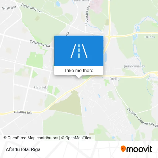 Карта Afeldu Iela