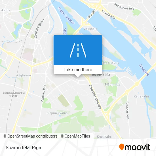 Карта Spārnu Iela