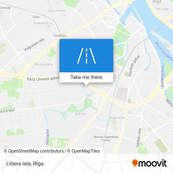 Карта Līdera Iela