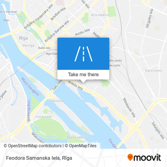 Карта Feodora Samanska Iela