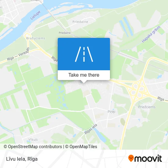 Карта Līvu Iela