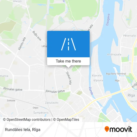 Rundāles Iela map