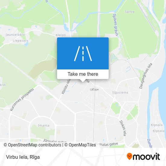 Virbu Iela map