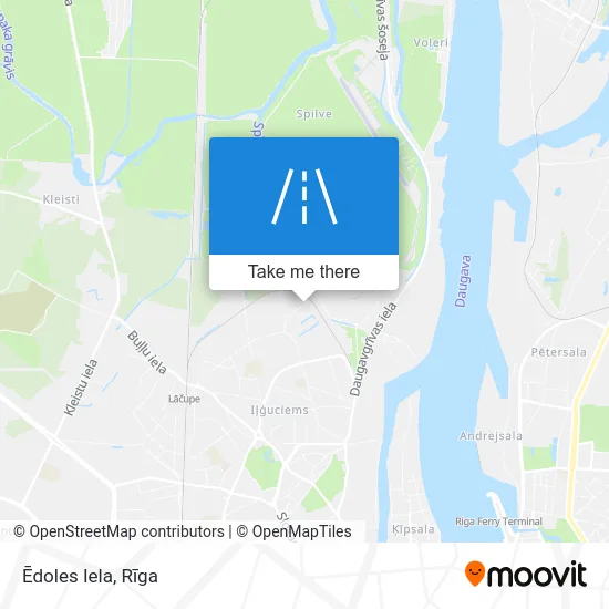 Карта Ēdoles Iela