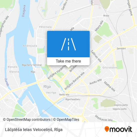 Lāčplēša Ielas Veloceliņš map