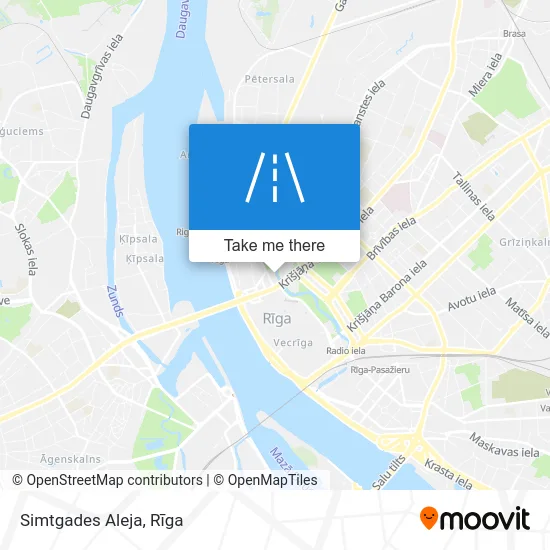 Карта Simtgades Aleja