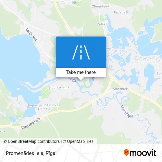 Карта Promenādes Iela