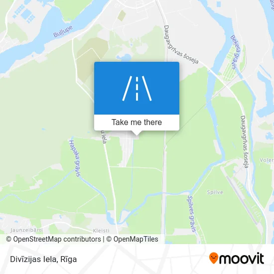 Карта Divīzijas Iela