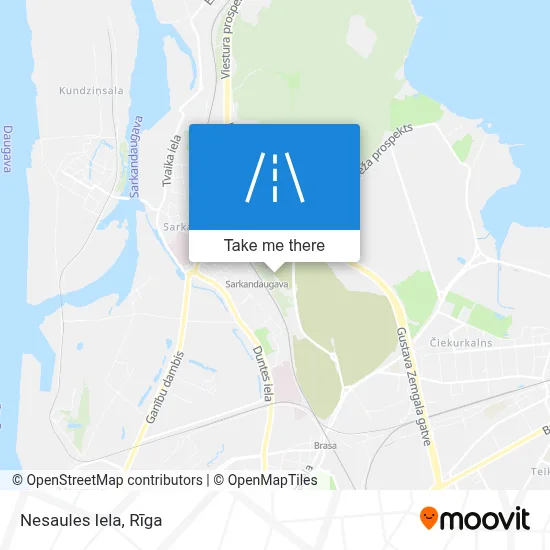 Nesaules Iela map