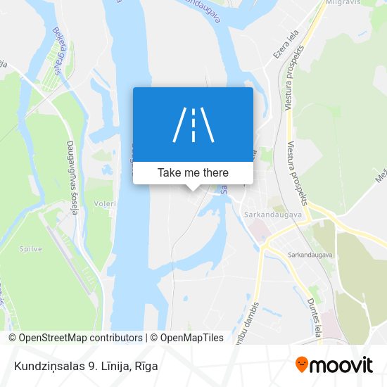 Kundziņsalas 9. Līnija map