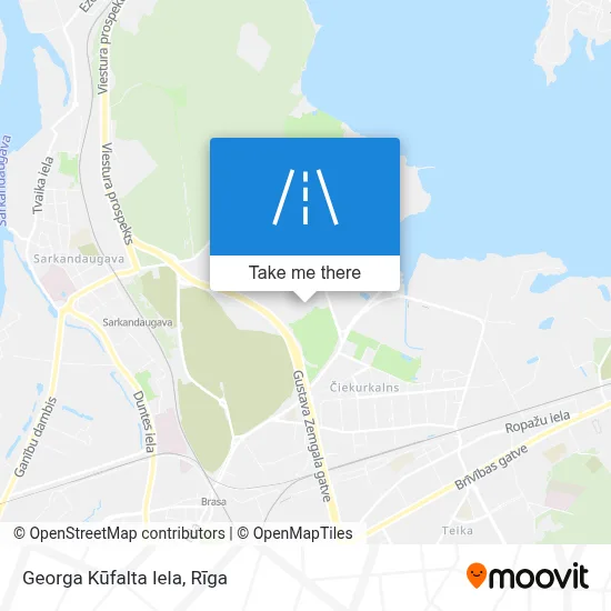 Georga Kūfalta Iela map
