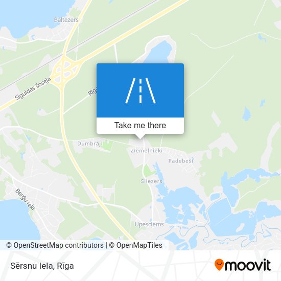Sērsnu Iela map