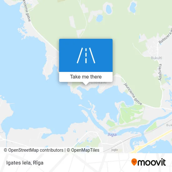 Карта Igates Iela