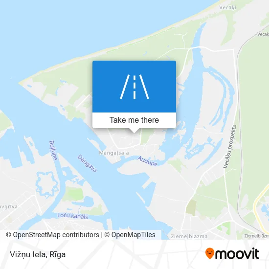 Карта Vižņu Iela