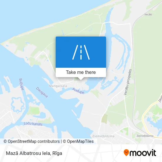 Карта Mazā Albatrosu Iela